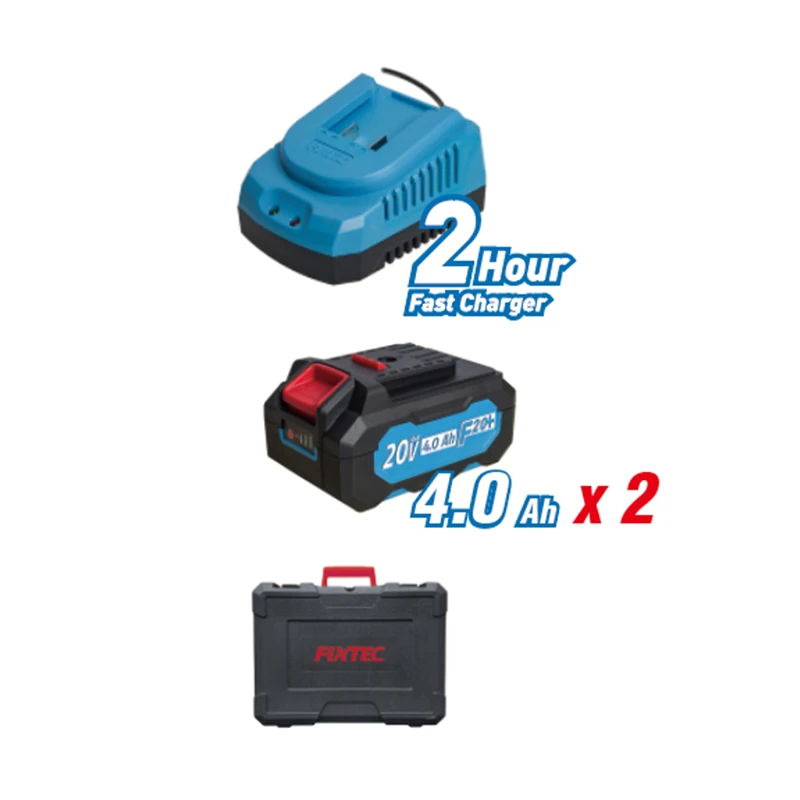 FIXTEC 20V Brushless Electric Hammer Drill 4 Functions 26mm SDS Plus Rotary Hammer Drill Machine