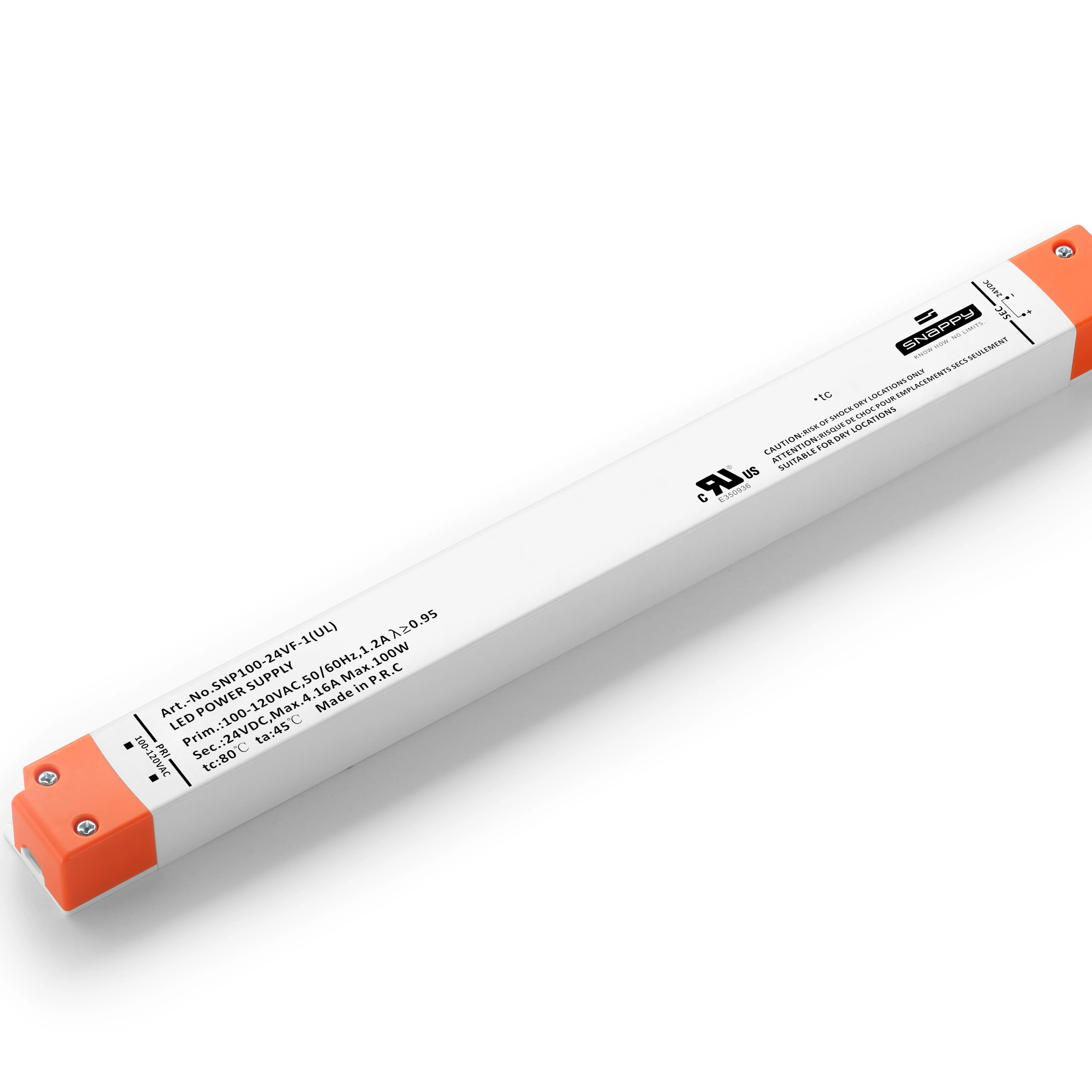 SNP100-24VF-1(USA) 100 W  CUL listed linear led driver LED driver  CUL