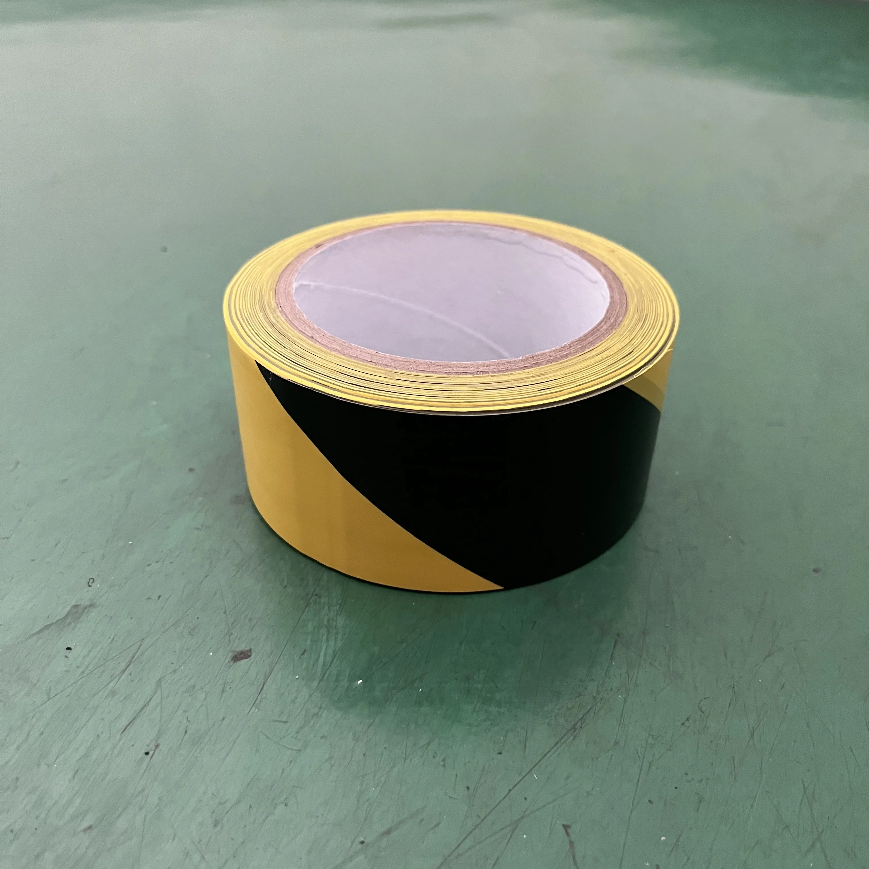 China Factory Hazard Black Yellow Self Adhesive Road Floor Marking Warning Barrier Caution Tape