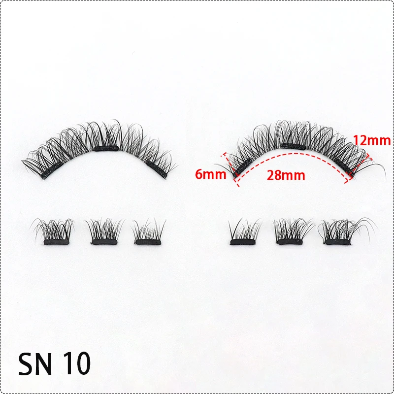 Soft Band Invisible Wholesale Quantum 3D Silk Magnetic Eye Lashes Private Label False Eyelashes No Glue No Eyeliner