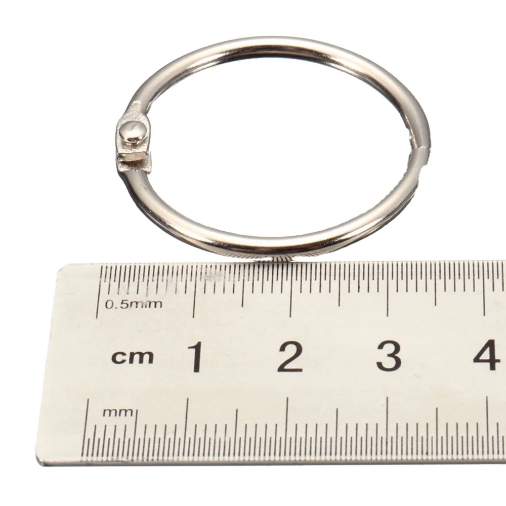 Loose leaf binder rings Hinged bulldog clip loose leaf ring binder clips rings book