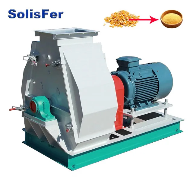 Hot Selling CE Approval Animal Chicken Feed Making Machine Corn Maize Grinding Wheat Corn Feed Hammer Mill 2-3T/H for Sale