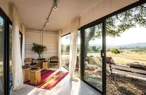 Steel structure mobile portable ready made prefab house modern prefabricated tiny prefab restaurant