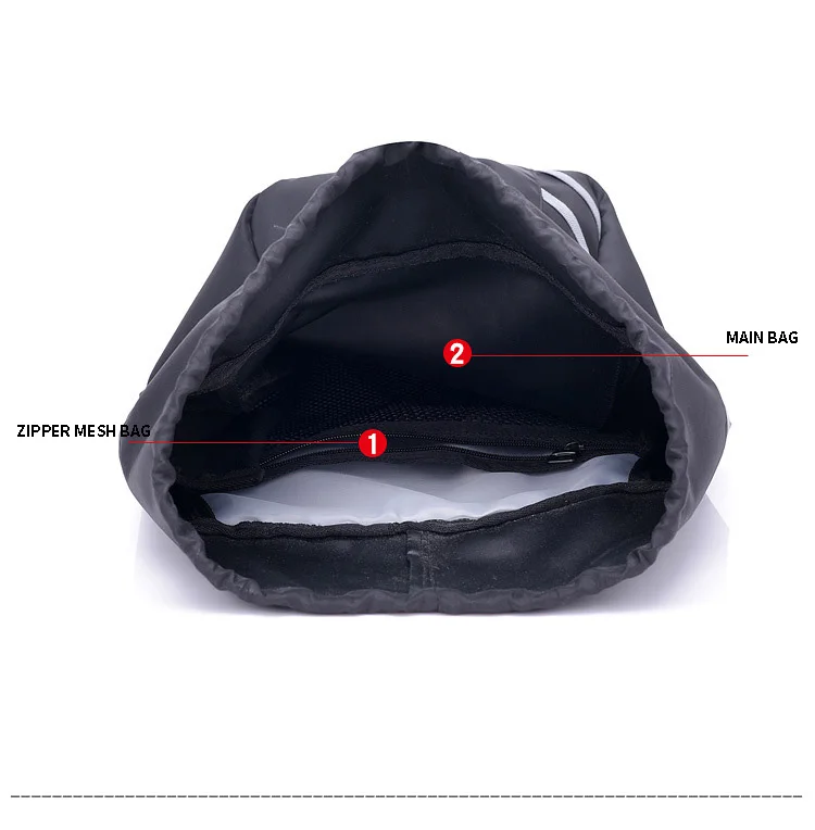 Basketball Backpack Waterproof Nylon Drawstring Shoulder Basketball Bag Large Outdoor Sports Backpack