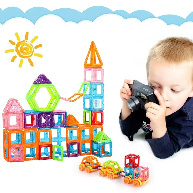 ODM Suppliers Inspirational Educational aids Compatible Magnetic Tiles Building Blocks STEM Toys for 3+ Year Old Boys and Girls