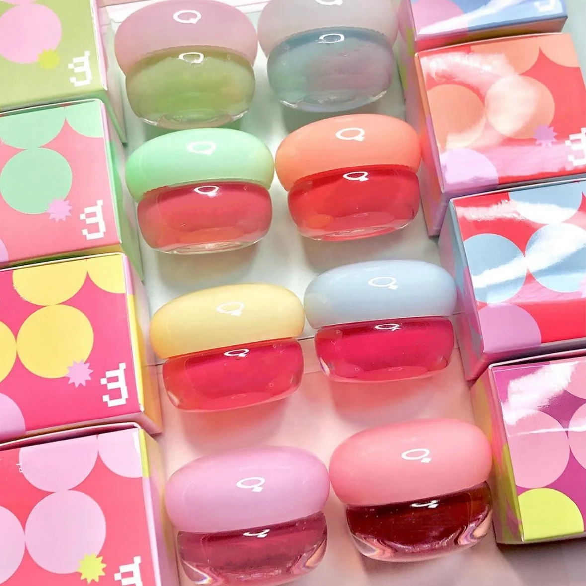 Unique Empty lip balm jar pink lip cream blusher jar Lipstick jar lip balm container  Custom Logo Private Label cosmetic