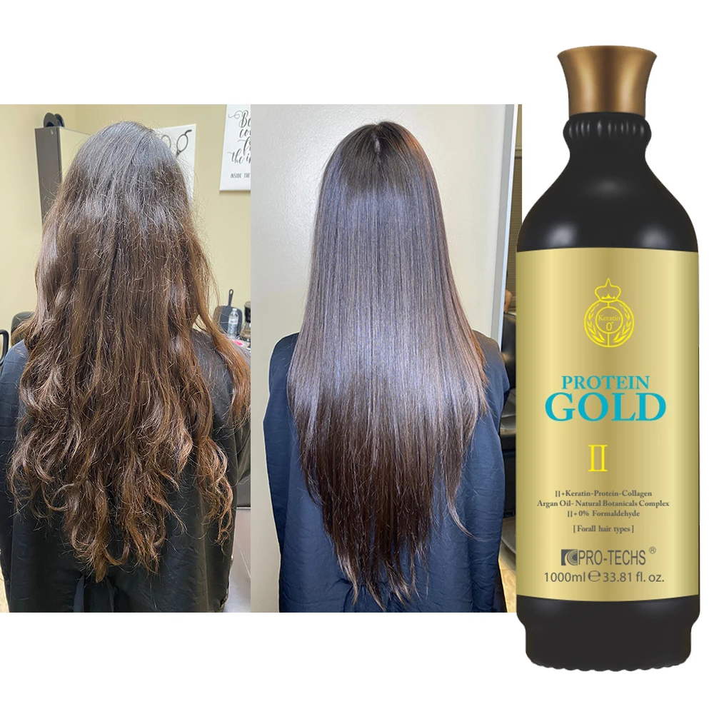 High quality factory price PRO TECHS Zero-formaldehyde keratin hair straight protein treatment for curly frizzy hair