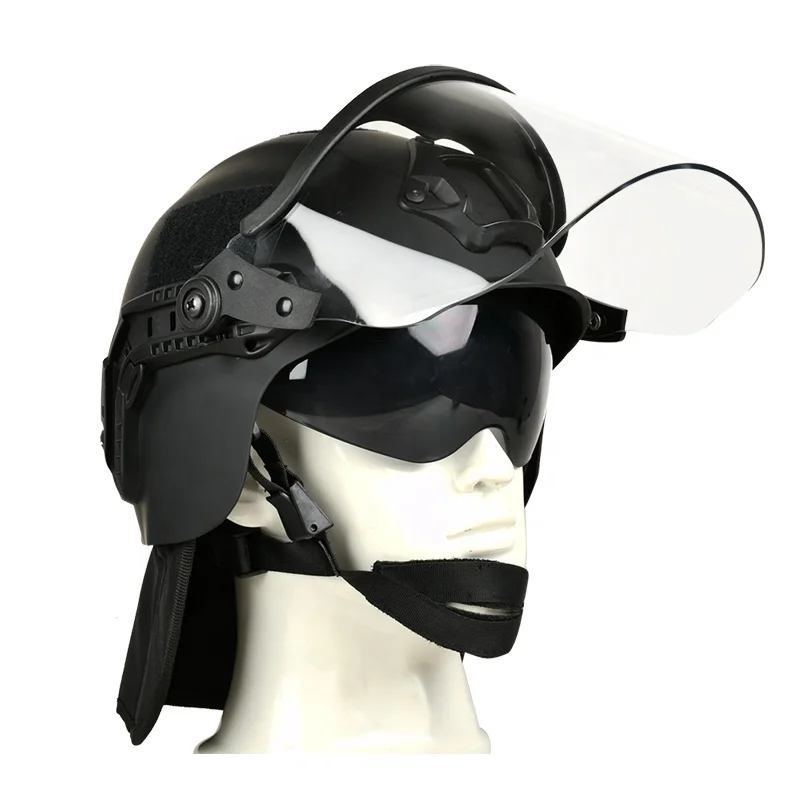 Face and neck head protection motorcycle offroad helmet military police tactical Riot Helmet composite carbon fiber helmet