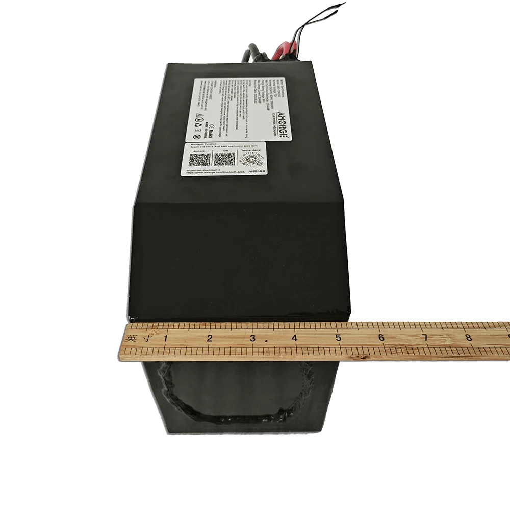 Amorge 72v 40AH 150A  battery pack  with84V 5A  charger, Bluetooth BMS,Copper Nickel Weldin for Fiido