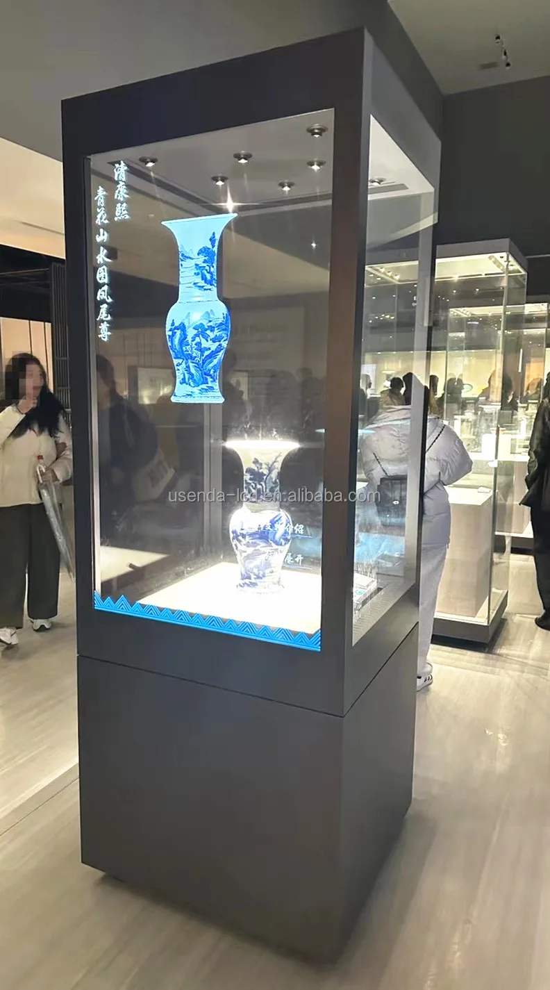 Голографическая интерактивная сенсорная 3D-голограмма 55 дюймов рекламная витрина