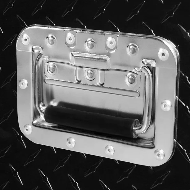 Durable Black Aluminum Truck Diamond Plate Storage Tool Box, Tool Storage Customize