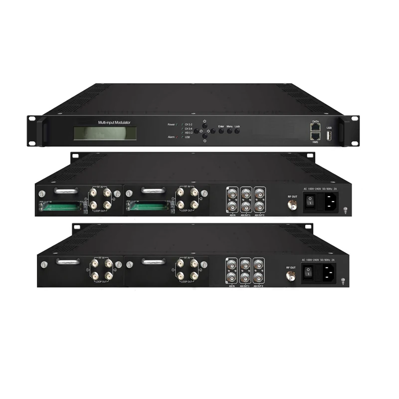 Цифровой головной узел 4 CAM/CI расшифровки несколько (DVB-C/T/S/S2) с USB для DVB-C DVB-T RF