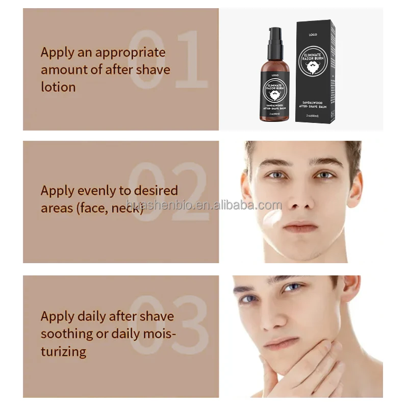 Private Label After Shave Natural Vegan Barber Soothing Moisturizing Cologne Brand Aftershave for Sensitive Skin Men Beard Care