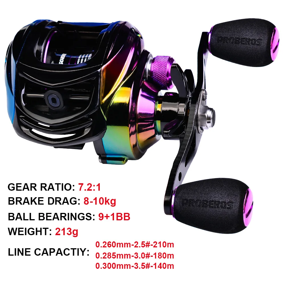 Wholesale Baitcasting Fishing Ree l9+1BB Bearing 7.2 Gear Ratio Sea Fishing Reel