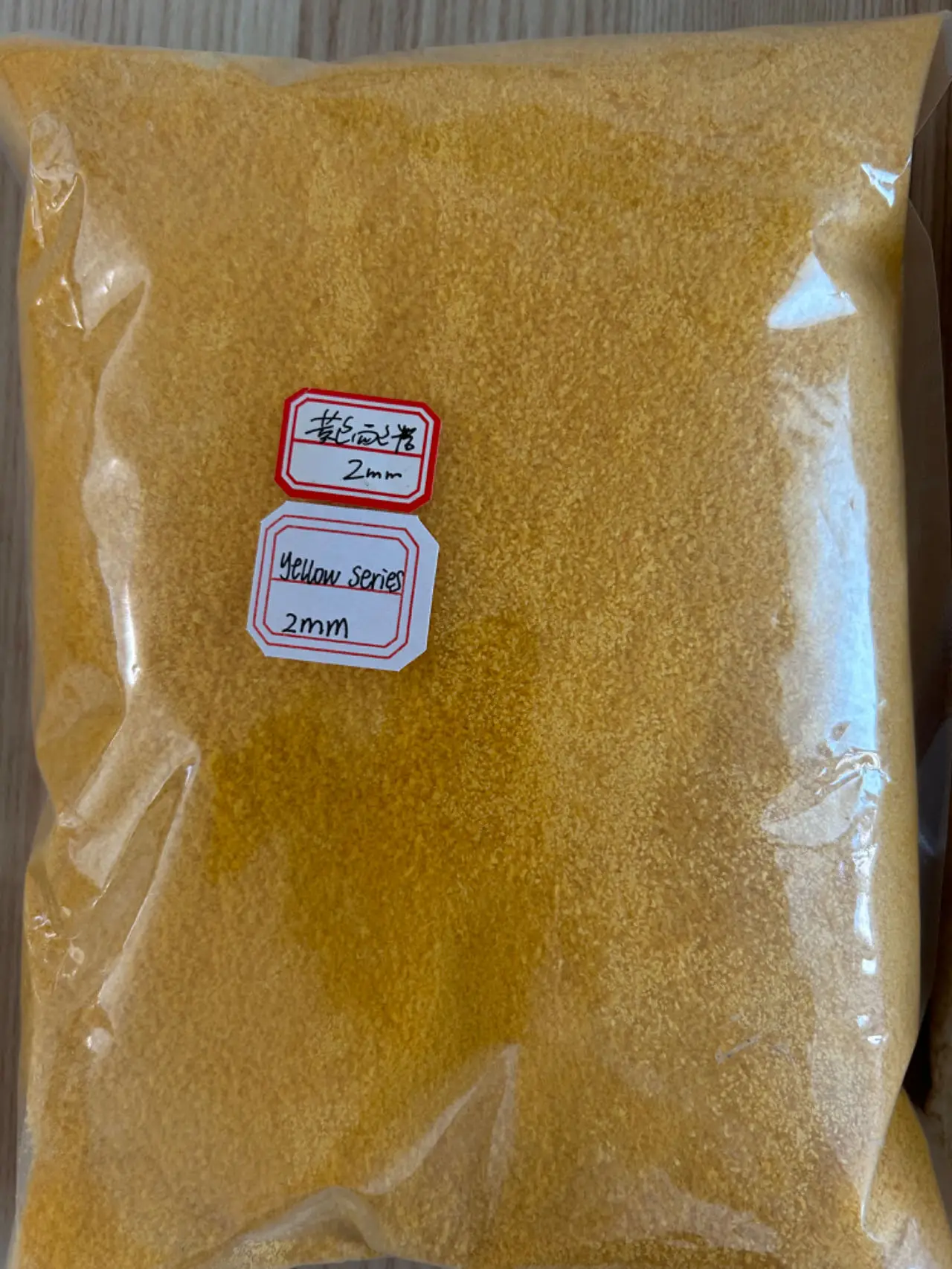 Various sizes of bread crumbs, fermented crumbs, puffed crumbs
