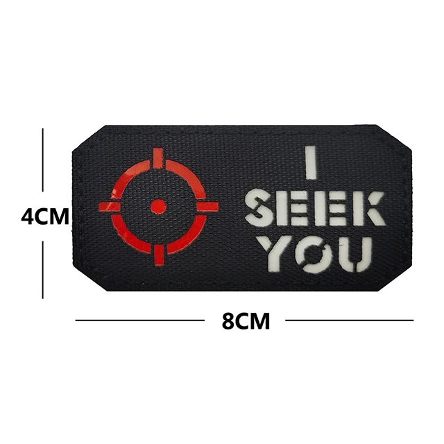 I Seen You English Letter Luminous Glow In The Dark Jackets Accessories School Bags Patches For Decorative