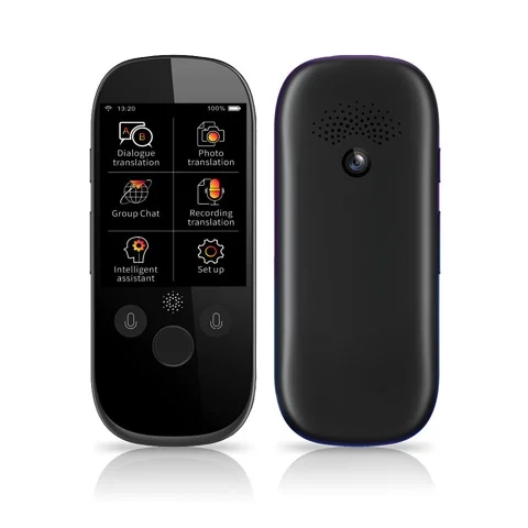 
K1 Pro Simultaneous Voice Translator 2.4 Inch WIFI 500MP photo translation Multi-language Portable Smart Voice Translator 