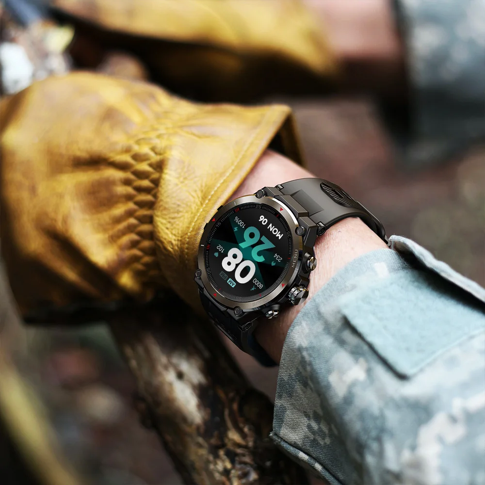 2022 Hot Selling Zeblaze Stratos 2 sport smart watch 5ATM  Men 1.3' Full-touch Screen 4-Satellite GPS Health Monitor Smartwatch