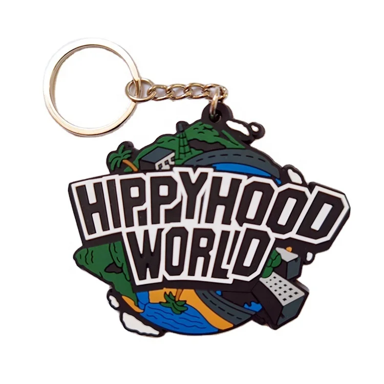 PVC Rubber Keychains Key Ring Customized Logo Motorcycle Car Key Chain