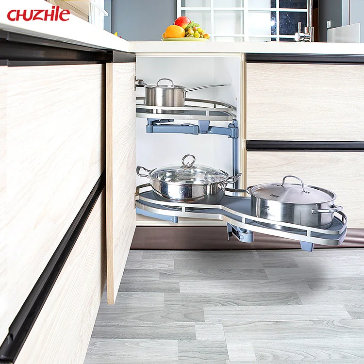 Kitchen Furniture for Storage Pull down 1 tier basket Shelving Elevator Basket