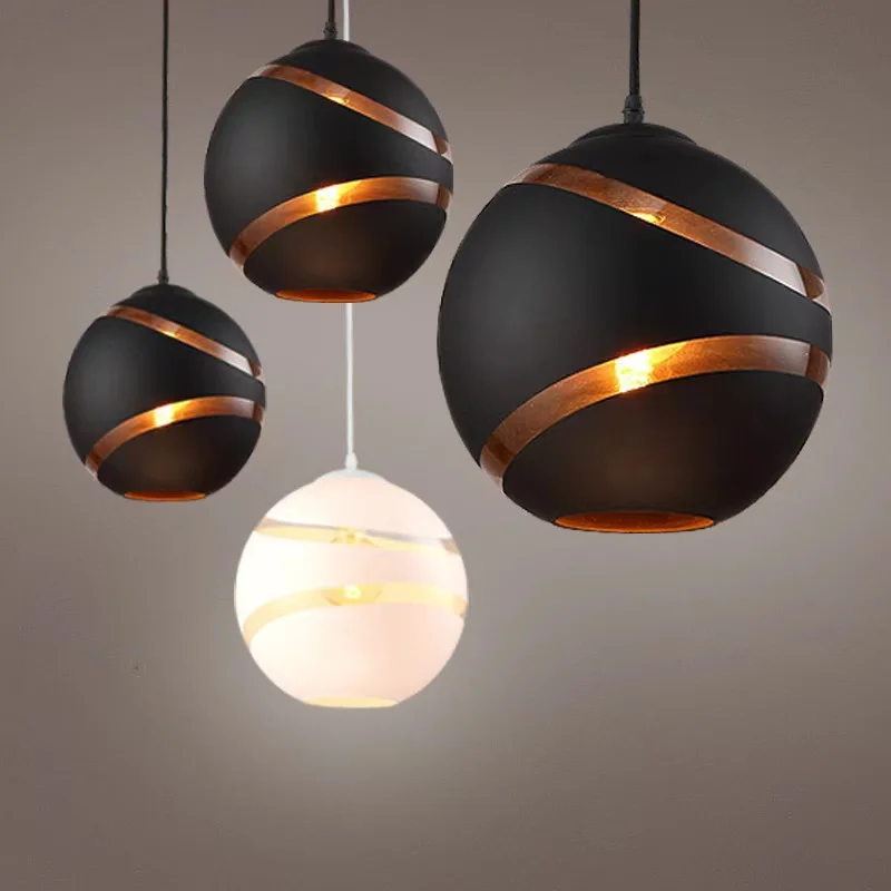 Lumind Pendant Light Glass Chandelier Luxury Bedroom bar Black Indoor Custom