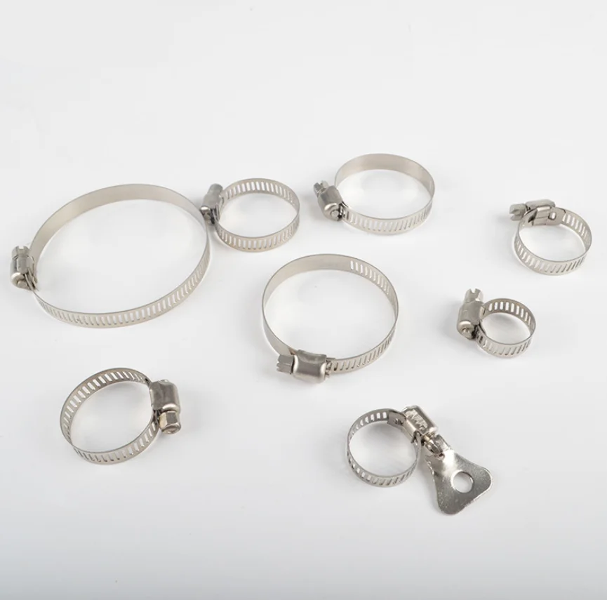 OEM Full size adjustable heavy duty quick release stainless steel small thumb screw hose clamps for pipe