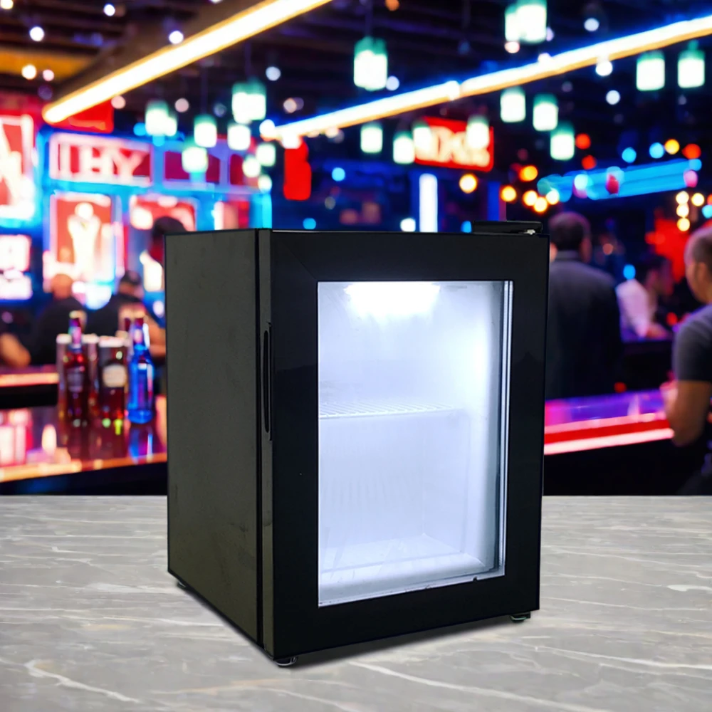 Meisda SD21 New Glass Door 21L Mini Refrigerator Small Ice Cream Freezer With CE