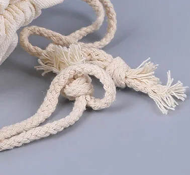 custom logo Eco friendly reusable canvas string jewelry makeup pouch cotton dust drawstring backpack christmas gift cloth bag