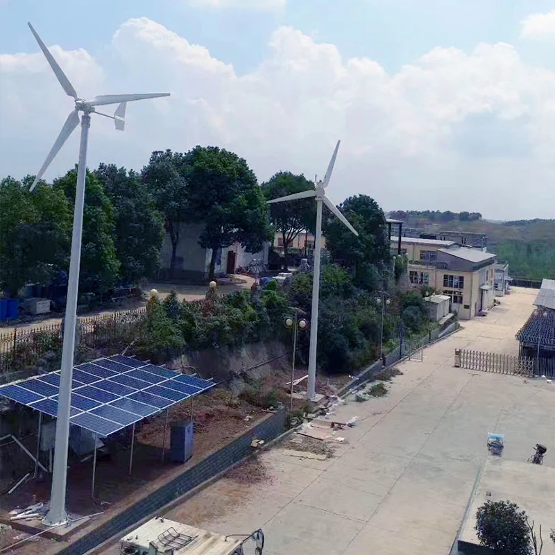 5kw wind turbine and solar panel combination wind system for electricity production
