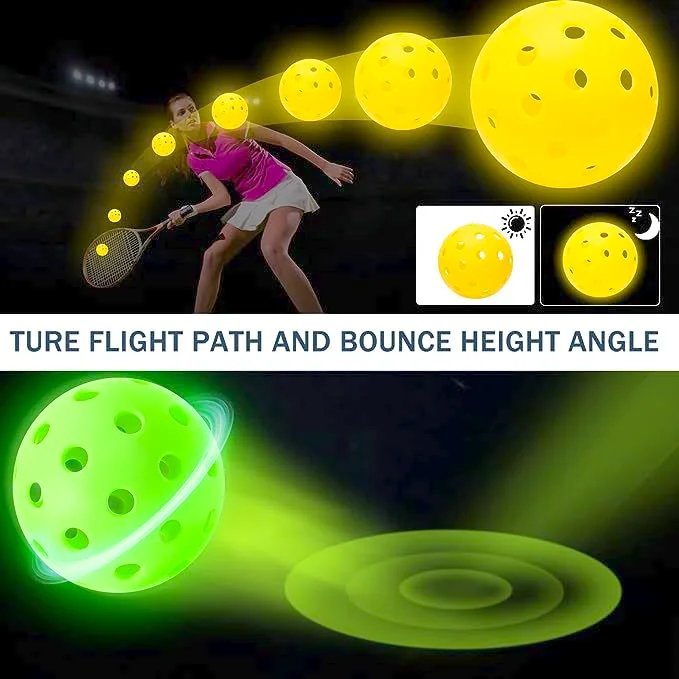 KEET 2025 Wholesale Custom Usapa Approved Hard Injection Molding 40/26 Holes Ball Pickleball For Training