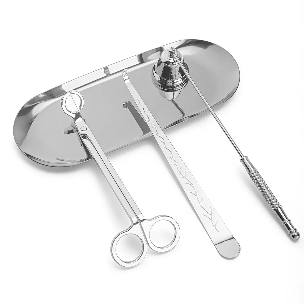 Candle Wick Trimmer Polished Stainless Steel Wick Clipper Cutter Scissors Reaches Deep Into Candles to Cut Spent Wicks