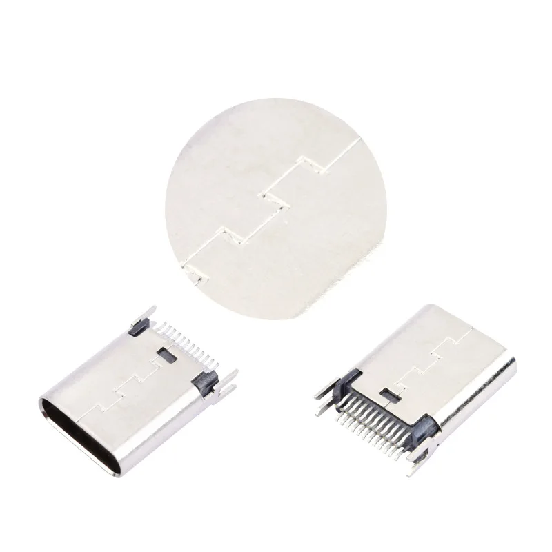 Inkson USB 3 1 Женский 180 градусов по вертикали с вакуумными шинами TYPE-C