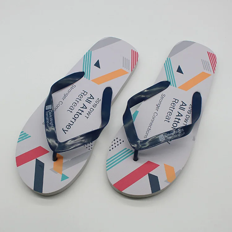 Wholesale Hot Sale Custom Beach Slippers 1 Euro Flip Flops Cute Slippers  Foot Wear For Women  Women Slippers