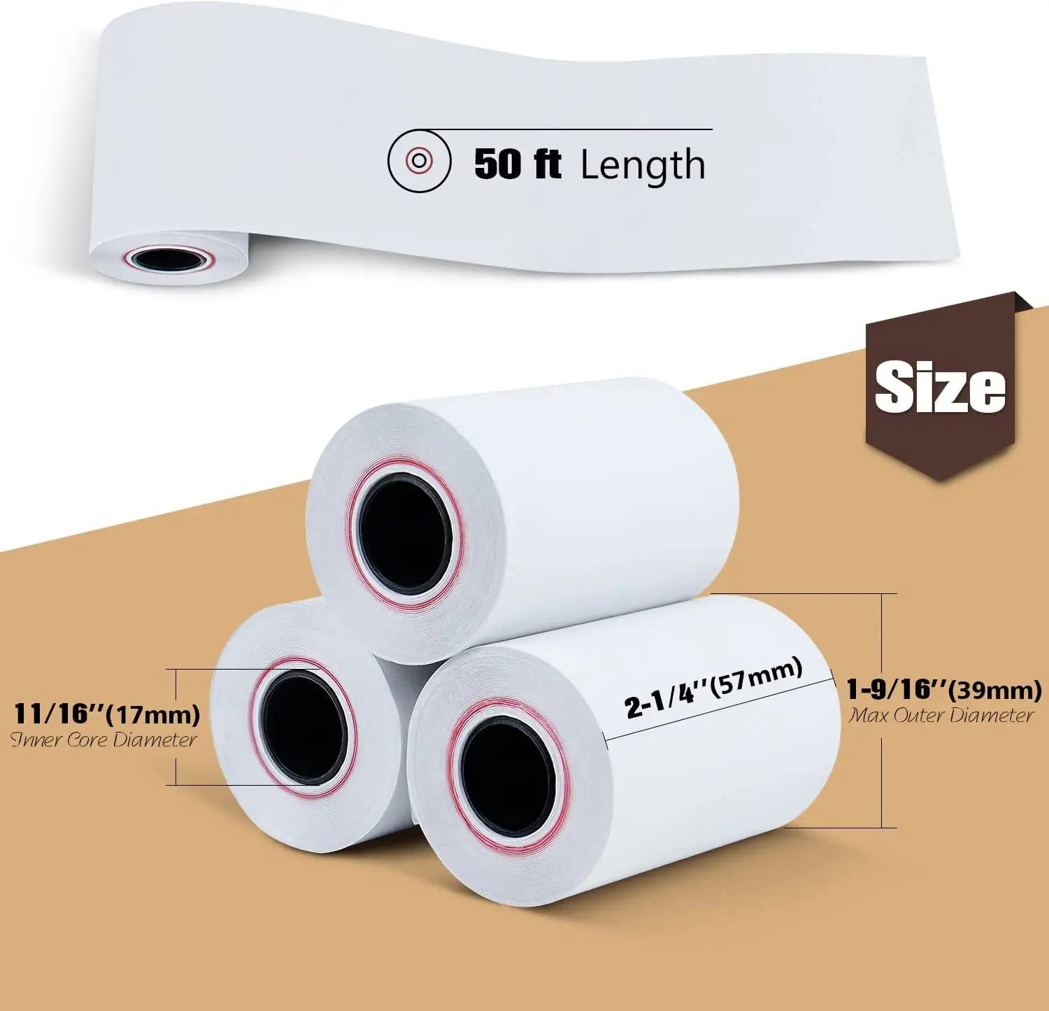 57mm 80mm 70mm Thermal Paper Roll For l Cash Register Machine , POS, ATM System Serial number printing receipt paper roll