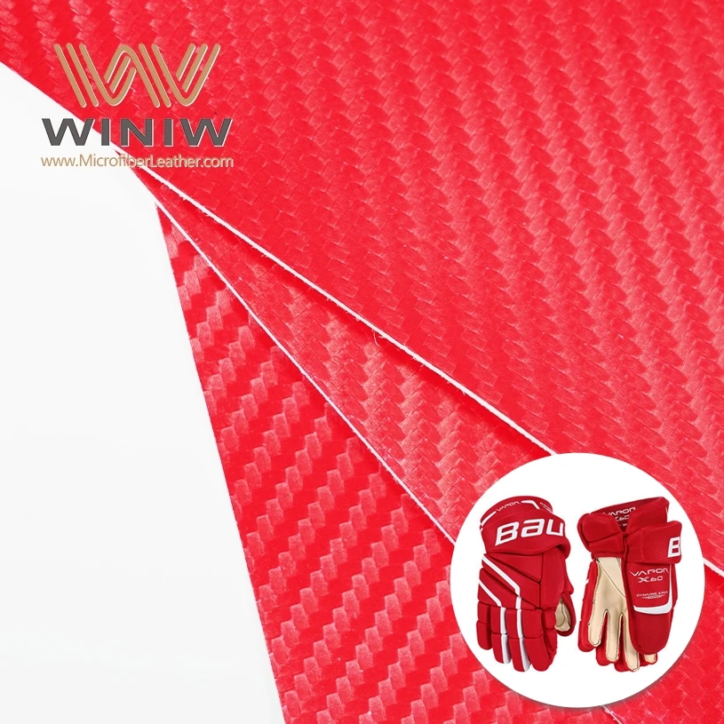 Microfiber Leatherette Faux Fabric for Ice Hockey Gloves and Various Sports Gear for Shoes Bags Clothes Golf Accessories