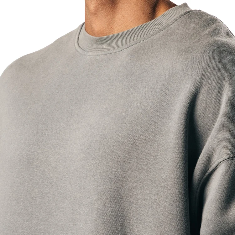 OEM Wholesale Manufacturer Cotton Sports Men Plain Sweatshirt Streetwear Crewneck Pullover Mens Sweatshirts