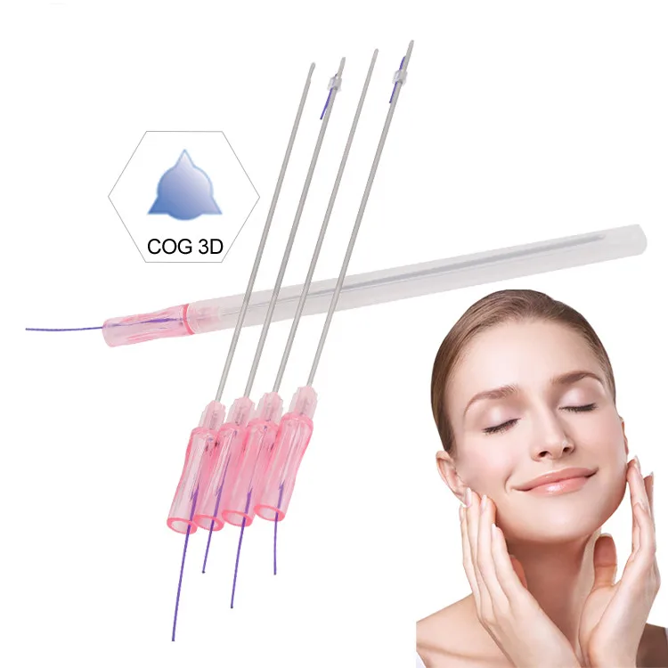 Лидер продаж cog 3d 23g 60 мм PDO линия подъема резьбы Корея резьба подъема с острыми иглой
