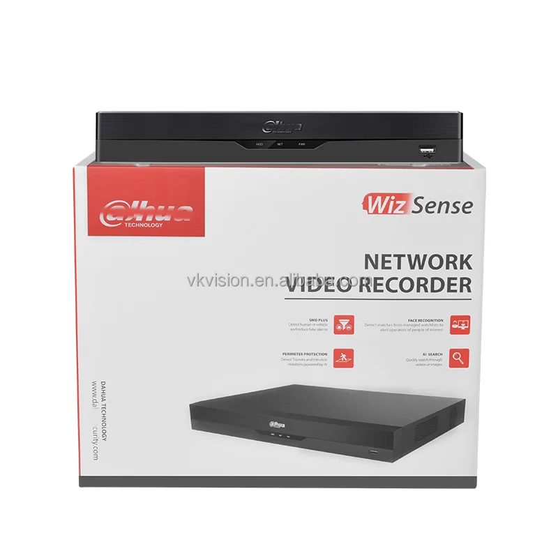 Dahua 16CH Compact face detection and recognition 16 ip channel nvr cctv camera system alhua nvr 16 channel 4k with poe