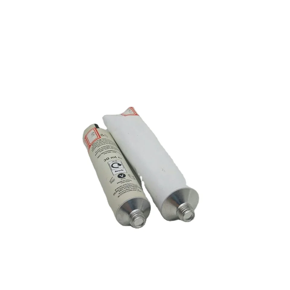 Custom 30ml 50ml 100ml 120g Matte Black Manual Squeezer Cosmetic Aluminium Toothpaste Tube Hand Cream Tube Packaging