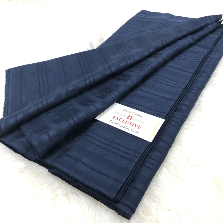 Waterproof Clothes Nigerian Fabric 100% Cotton Swiss Voile Fabric African Atiku Fabric For Men