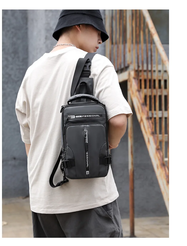 Multifunctional chest bag stylish casual one shoulder crossbody bag running hiking sport cycling outdoor waist bag