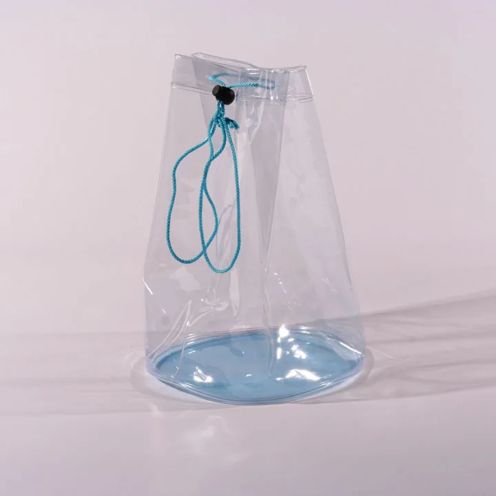 Transparent PVC Round Cylinder Make Up Bag Travel Cosmetic Bag clear plastic travel toiletry bags