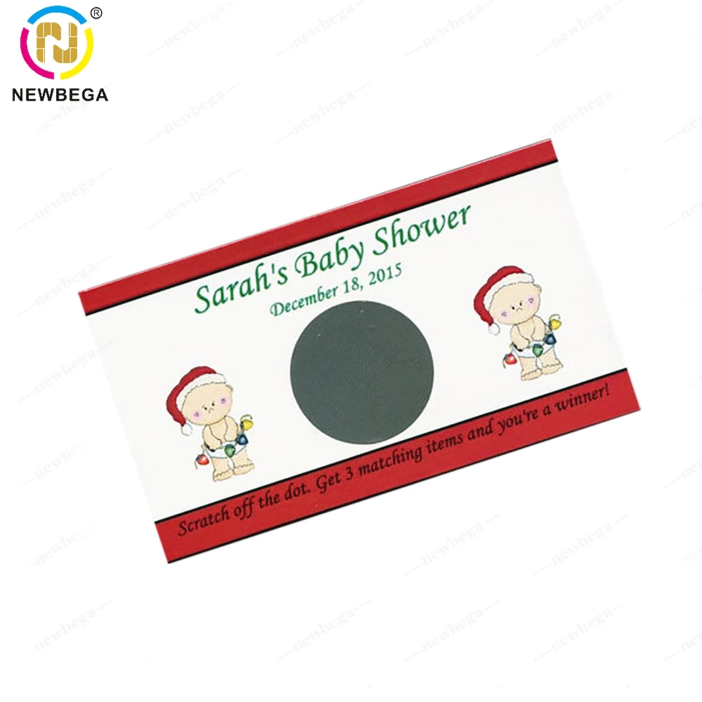 OEM Custom PVC OR Paper Digital Scratch Cards 85*54mm Loyalty Point Reward Card