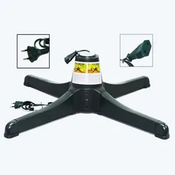 Soporte De Arbol De Navidad Giratorio De 360 Grados,220-250V