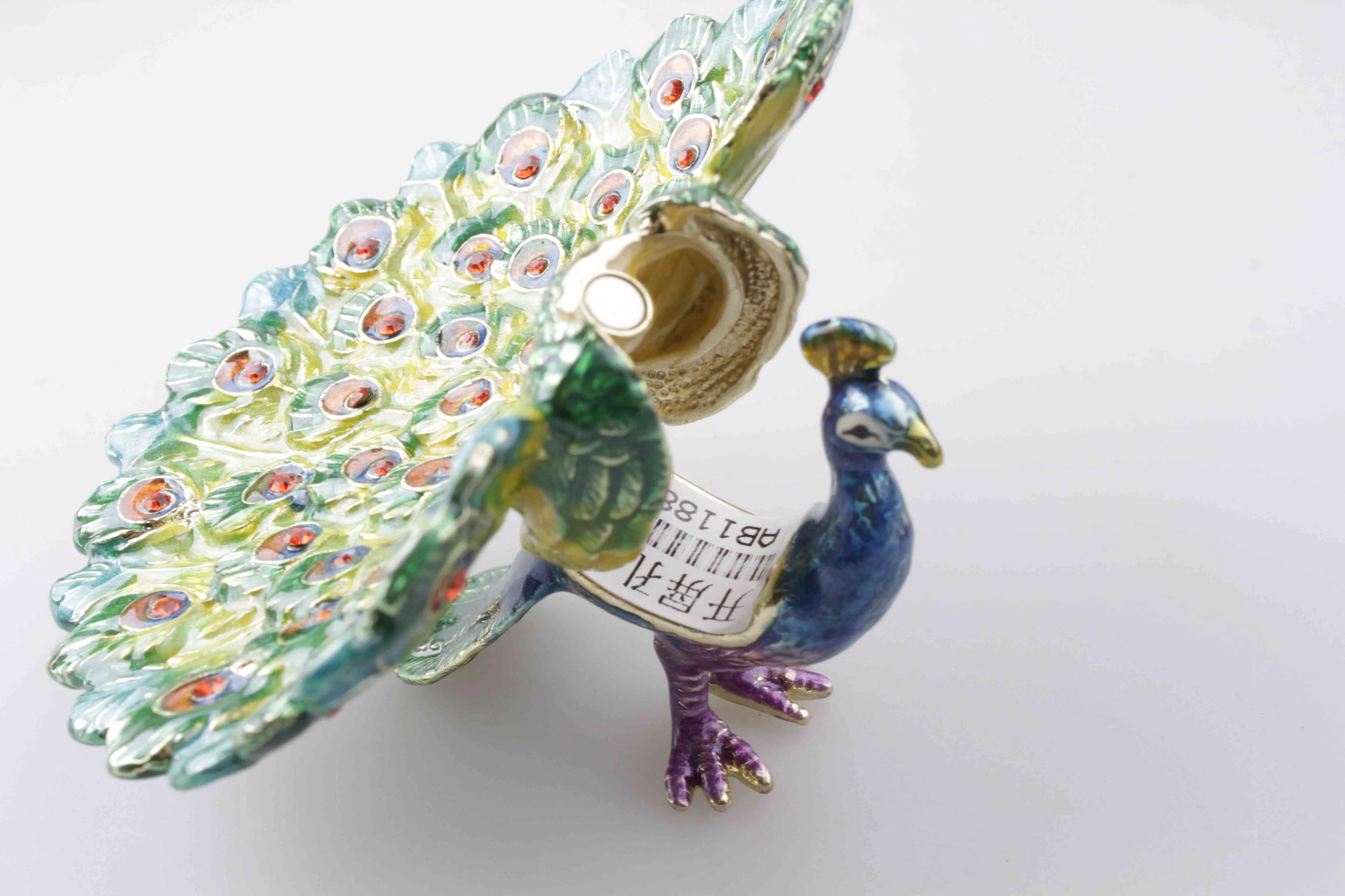 Лидер продаж 2021, роскошная шкатулка для ювелирных изделий, подарочные коробки, изысканная коробка для украшений с павлином