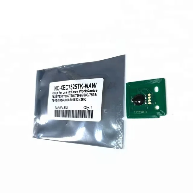 WC7525 Reset Chip for Xerox WC 7525 7535 7556 Toner Chips