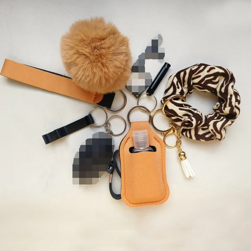 high Quality Women Self Defense Keychain Emergency sonal Protection Safety Alarm Girl Self Defense Key Chain