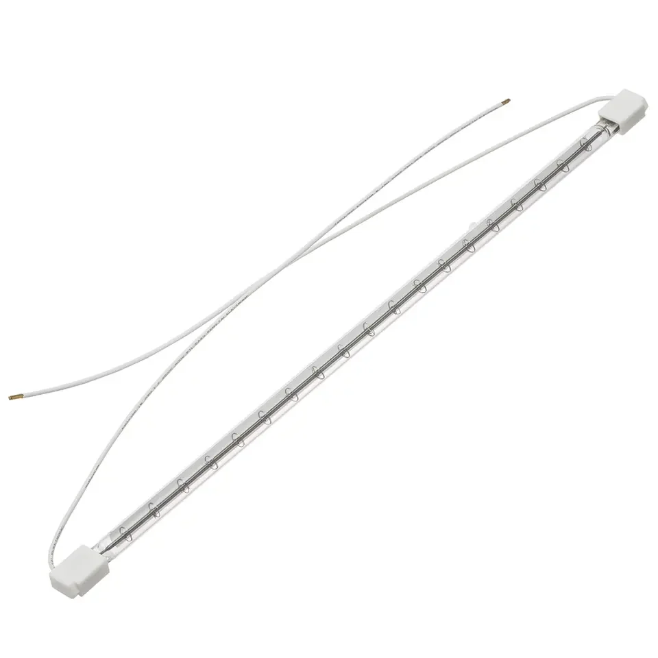 Half white plated infrared heating element lamp heater element