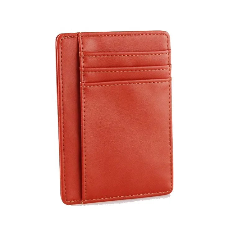 ISO BSCI factory eco-friendly many textures and colors recycled leather card holder and id card holders and credit card holder