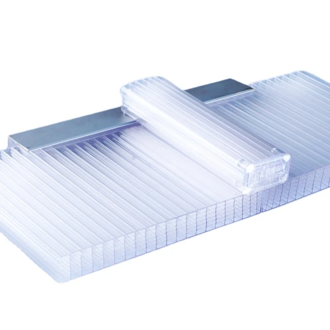 Plastic PC U lock  7-wall R-structure 20mm\22mm\25mm\30mm Polycarbonate hollow u -lock sheets